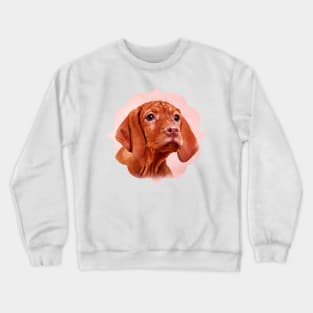 Vizsla puppy- Hungarian pointer Crewneck Sweatshirt